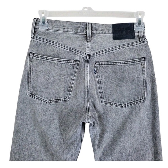 Levis Made Crafted Column Pant Jean Wmn 26x30 Gray Hi Rise Organic Cotton(28x30) - Picture 4 of 15